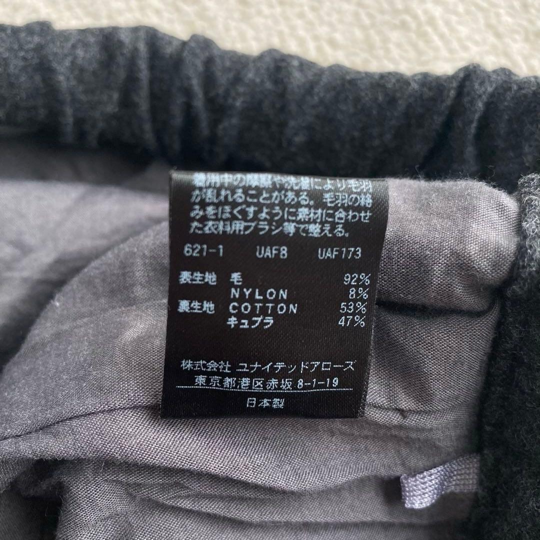 6 ROKU ロク カーゴパンツ ワークパンツ ワイド 38 M グレー 秋冬