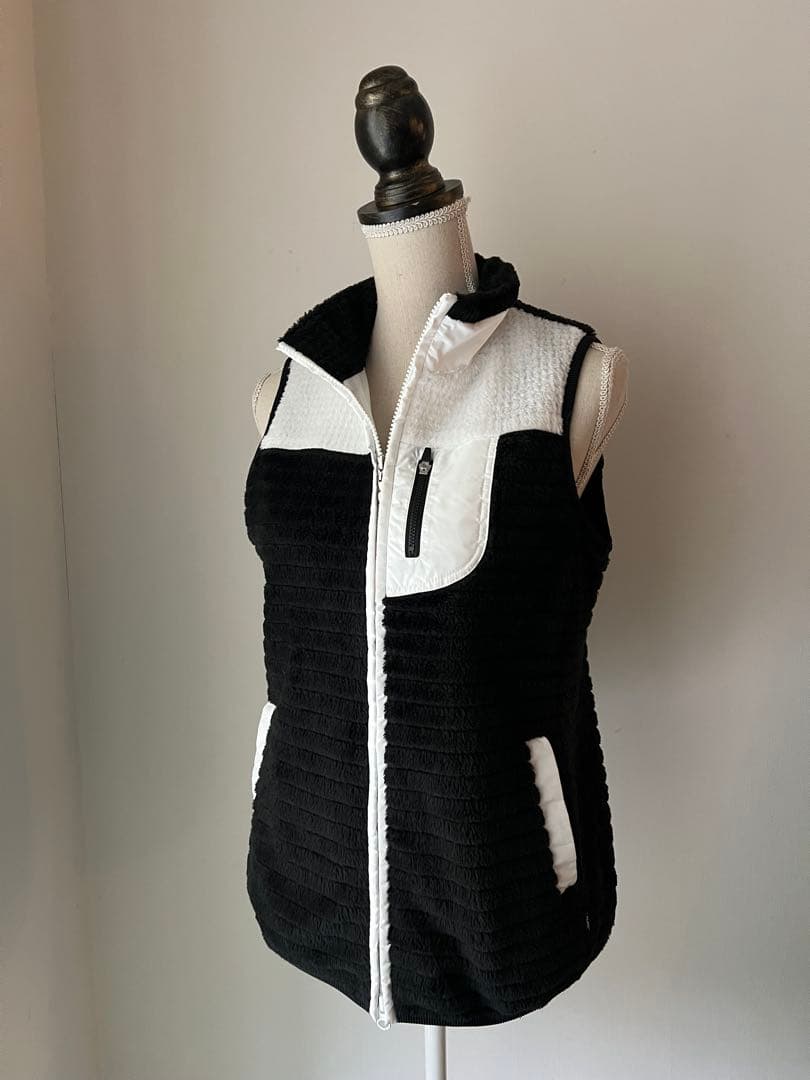 アダバット　モノトーン中綿ボア蓄熱ベスト HEATING BOA VEST #BLACK [MNA-LAN-09] – cocorozashi