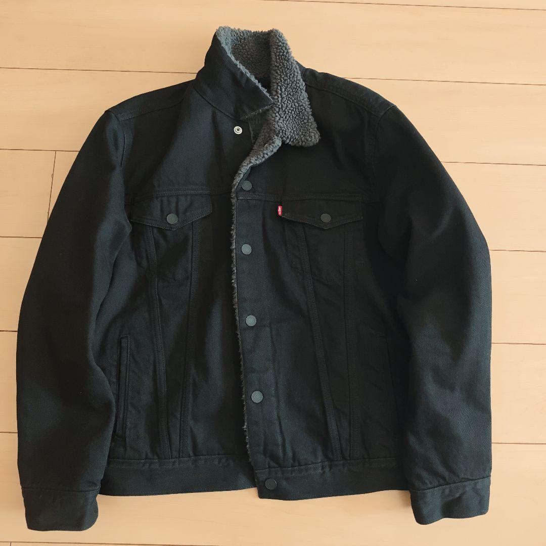 Levi’s シェルパ トラッカージャケット 裏ボア ブラック M