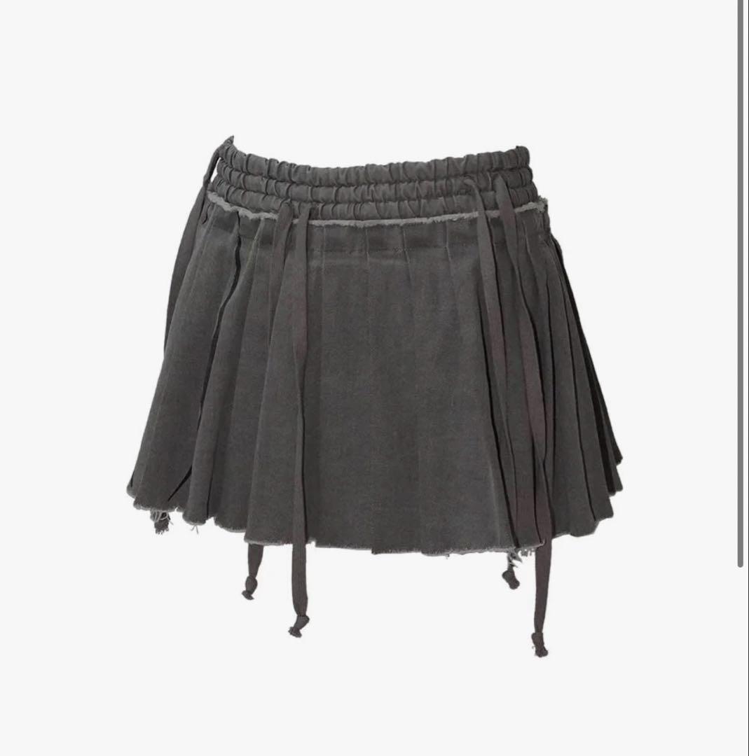 THEREDTHREAD S layered pleats skirt