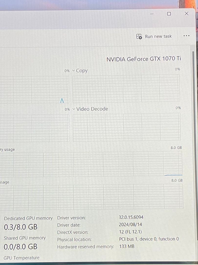 グラフィックボード・グラボ・ビデオカード NVIDIA GeForce GTX 1070 Ti 8GB