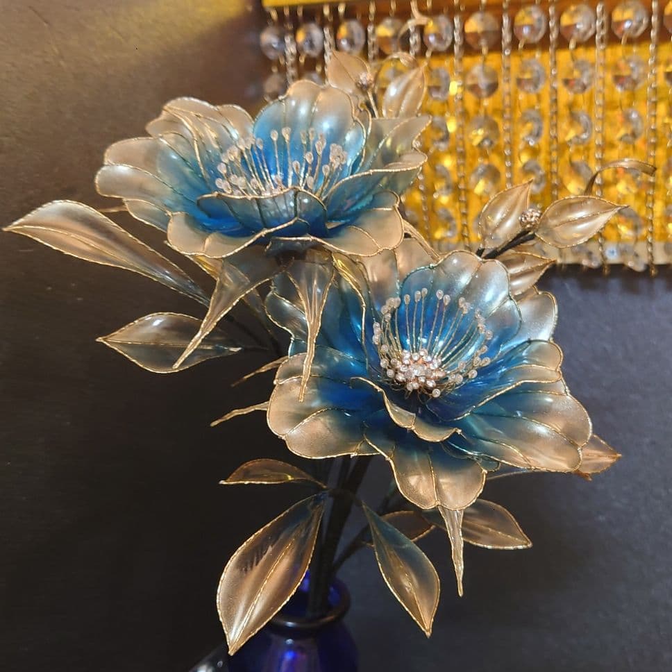 金青 アメリカンフラワー ディップフラワー デコトラ トラック 花瓶 に