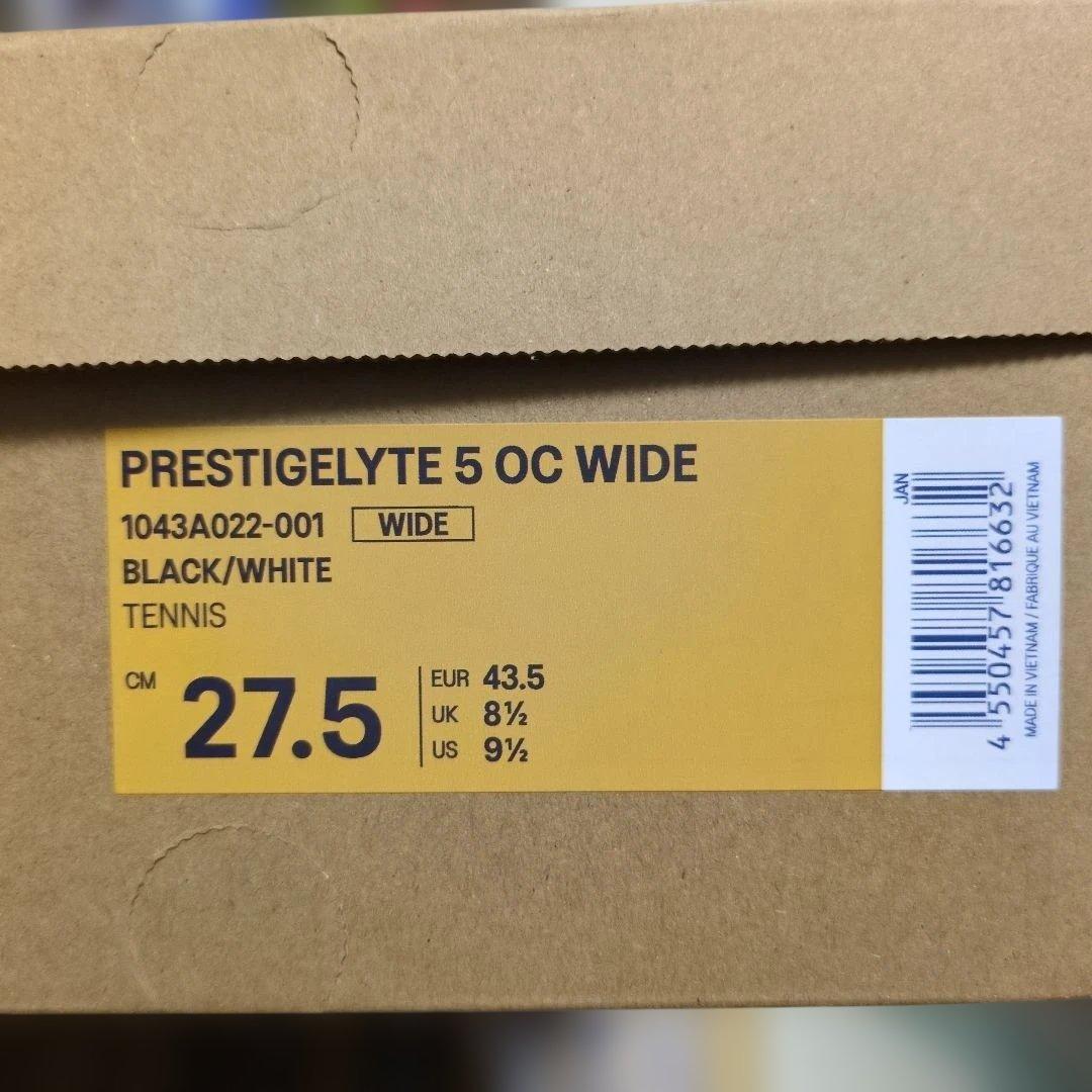 シューズ(男性用) ASICS Prestigelyte 5 OC Wide 27.5cm