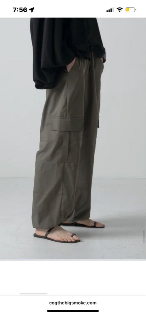 COGTHEBIGSMOKE コグザビックスモークエアメッシュ涼しいパンツ未着用