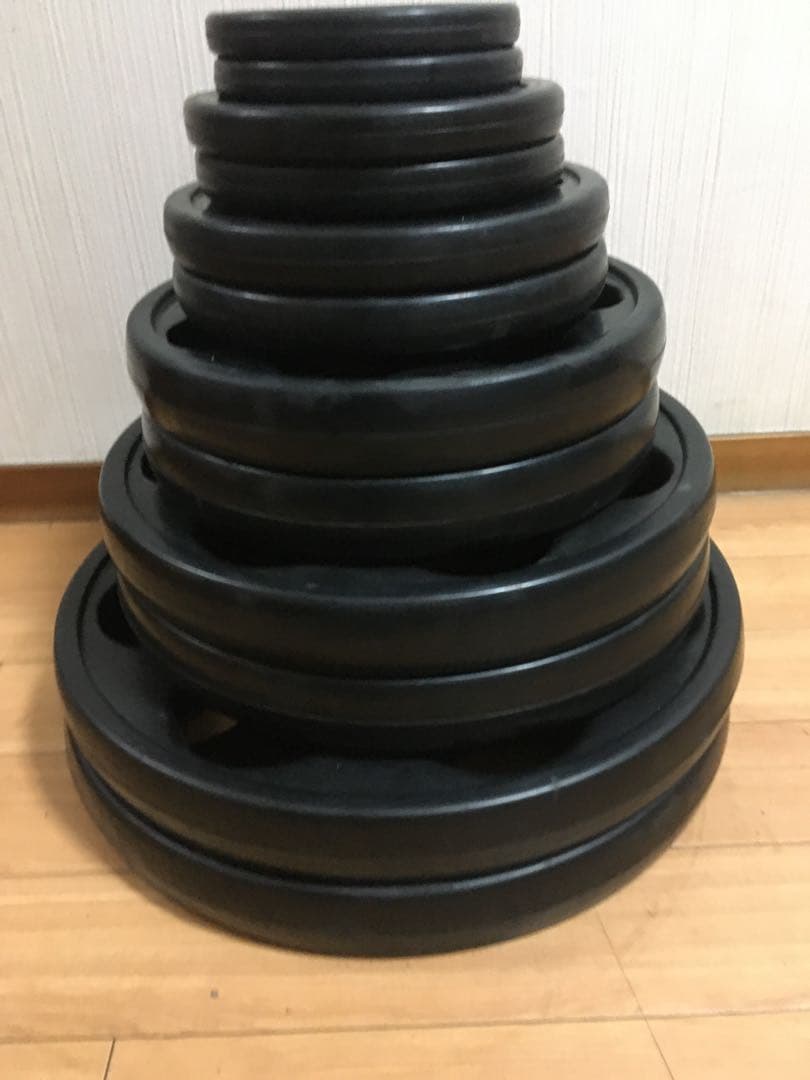 IVANKOイヴァンコ オリンピックプレートセット計107.5kg 穴径50mm