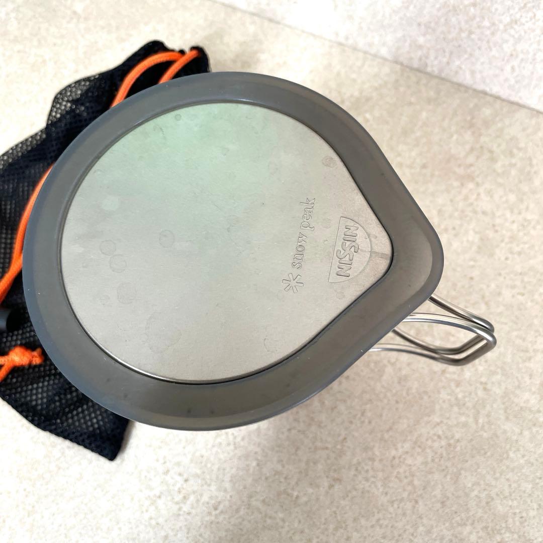 最終値下げ！スノーピーク カップヌードル チタンクッカー 袋付き！