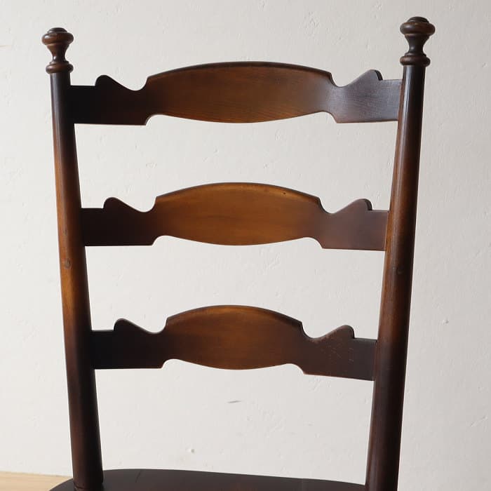 アンティーク 飛騨産業ウィンザーチェア ブナ材 キツツキ 無垢材②