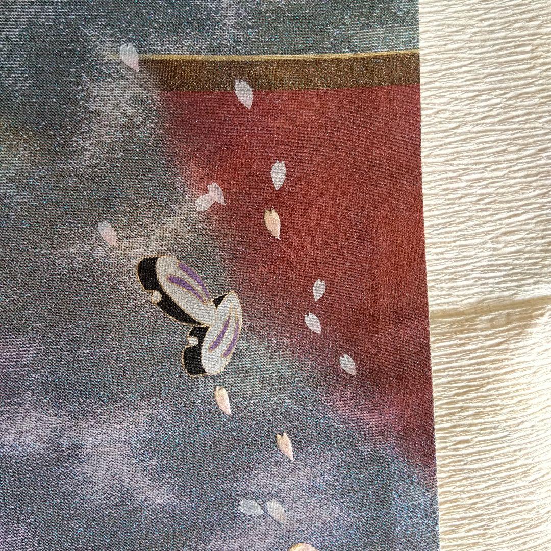 半額以下値下げ　袋帯　桜　月　秀水苑
