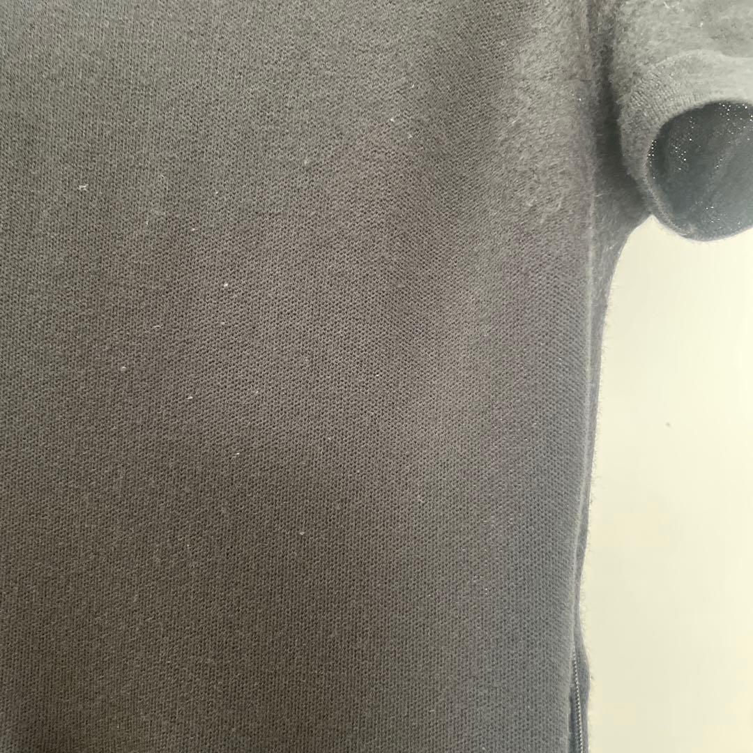 Salvatore Ferragamo ブラック 半袖ワンピース　38