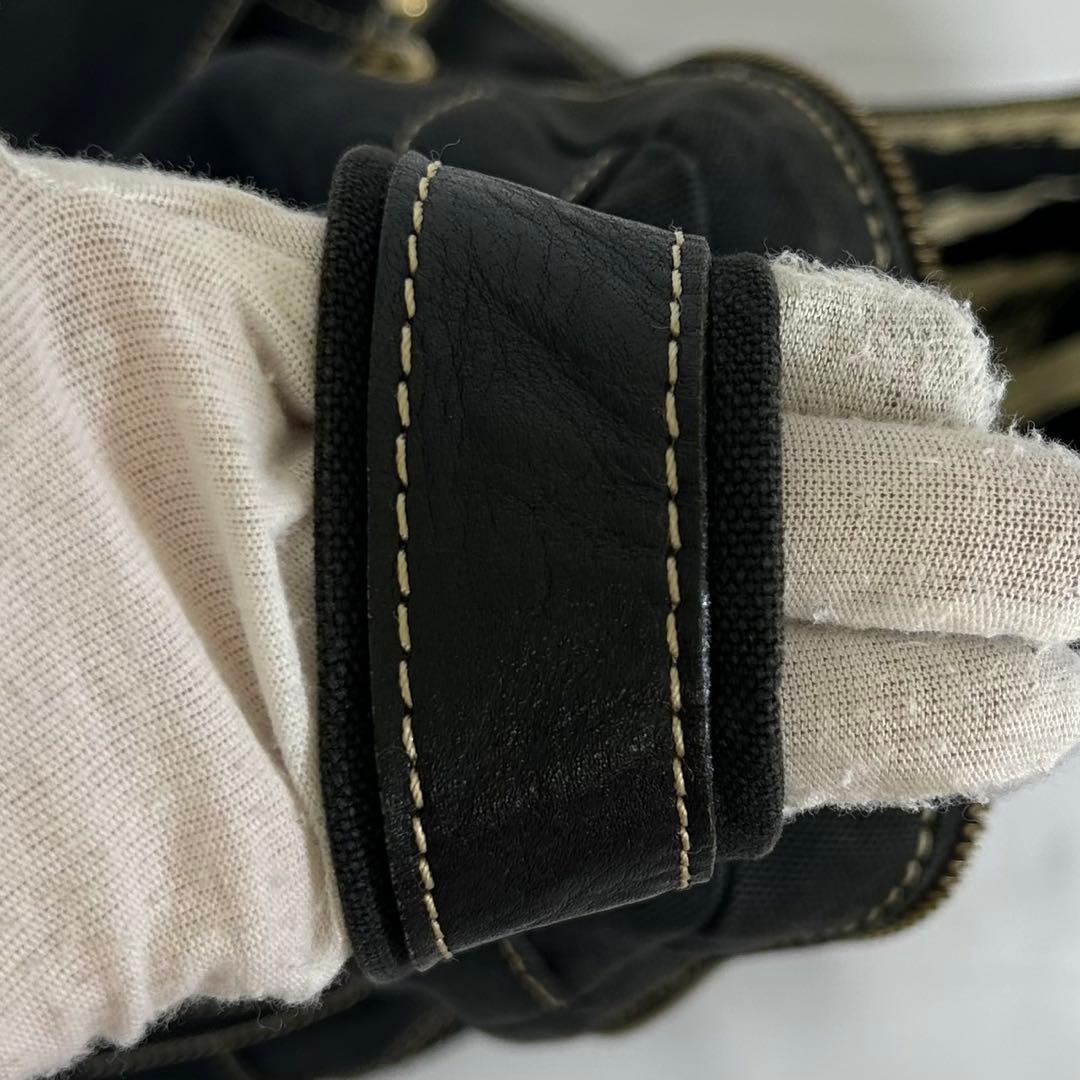 【美品】ヴィヴィアンウエストウッド オーブ リュック キャンバス 肩掛け 黒