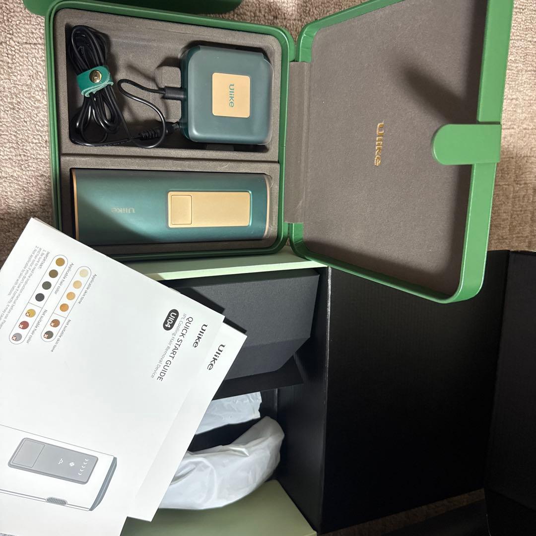 Ulike 脱毛器 グリーン Ulike 脱毛器 グリーン 本体と付属品