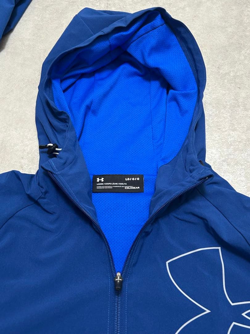 極美品 UNDER ARMOUR セットアップ L ウーブンジャケット パンツ