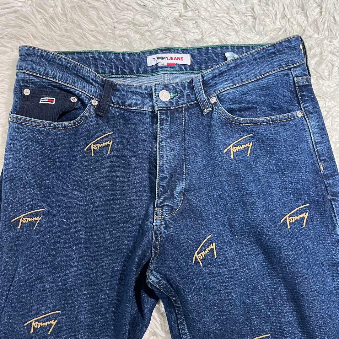 【美品】 JEANS トミージーンズ　デニムセットアップ　刺繍　ロゴ