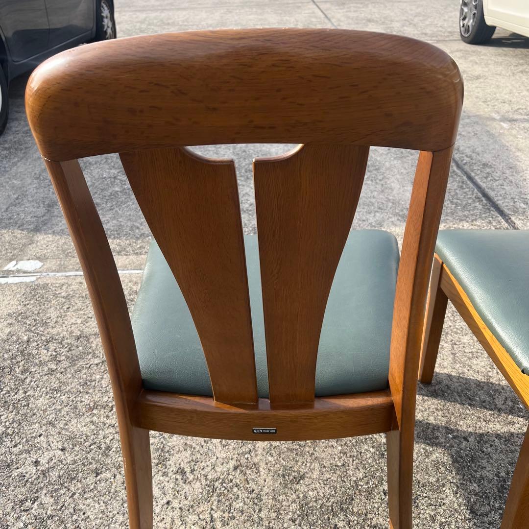 ①美品・2脚セット☆マルニ木工／地中海シリーズ／ダイニングチェア