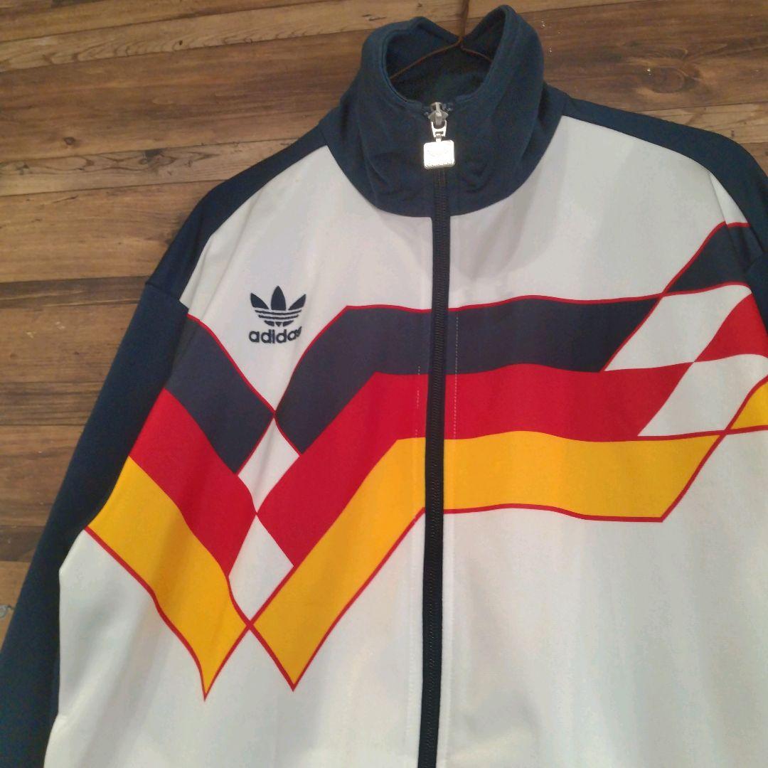 adidas ドイツ代表　90s エムブレムロゴ ハイネックトラックジャケット