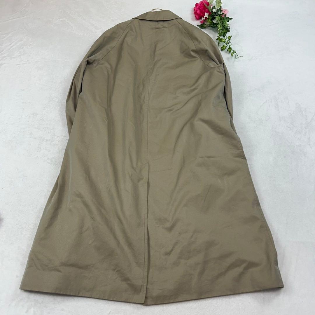 J218 L 38 アクアスキュータム チェックライナー付き コート メンズ