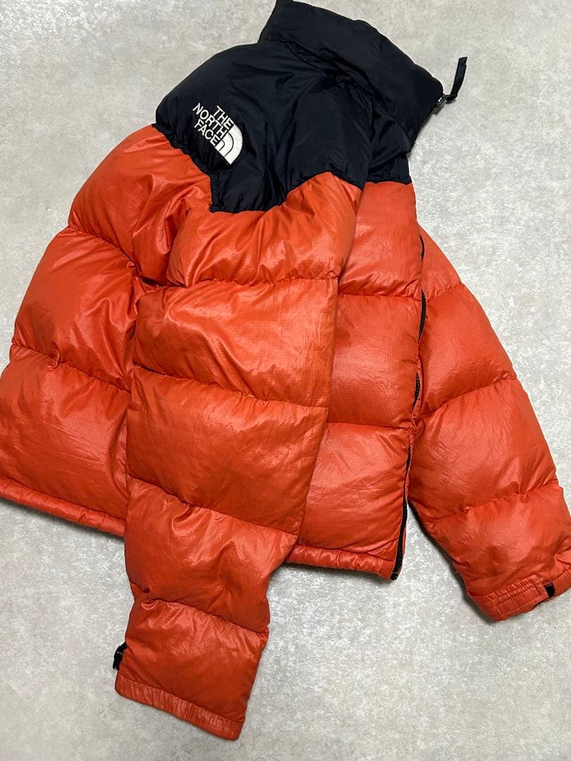 ノースフェイス 90s マンゴーオレンジ ヌプシ ダウン ジャケット S