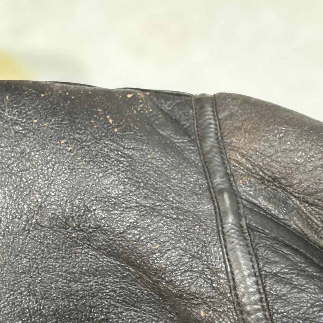 80sビンテージ！レザー フライトジャケット B3 M L