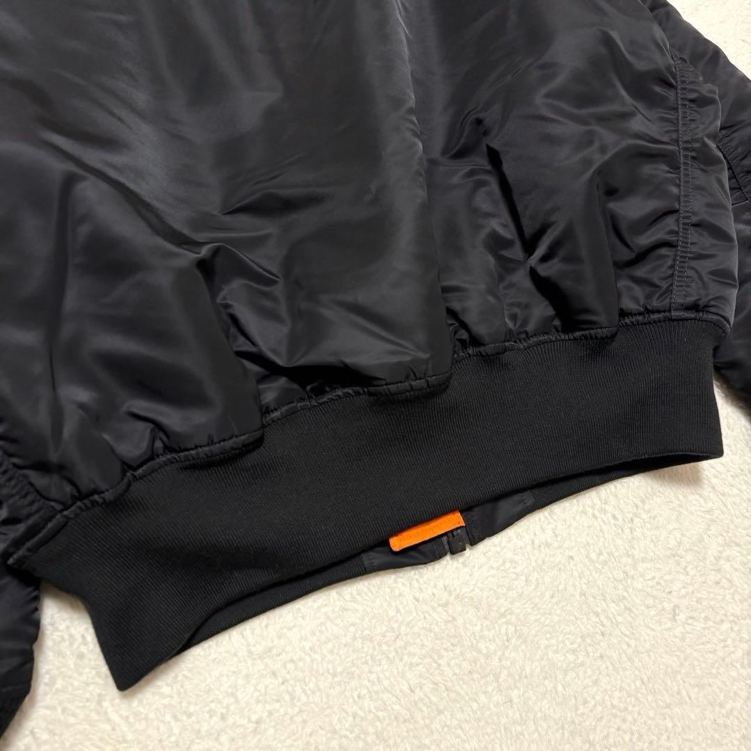【美品 XL】 ALPHA INDUSTRIES フライトジャケット ブラック