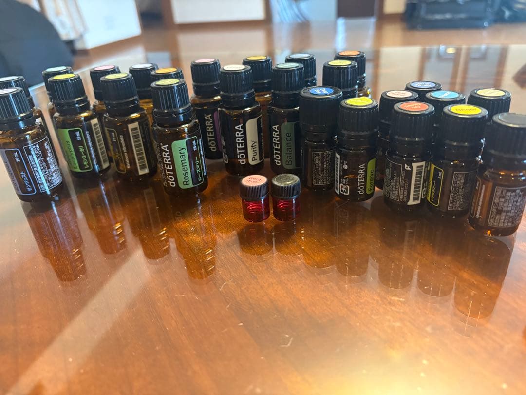 doTERRA エッセンシャルオイルセット ウッドボックス付き