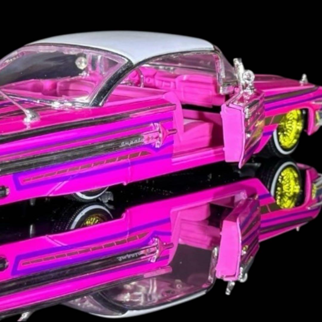 Jada Toys《 '60 シボレー インパラ ローライダー 桃 》 #開封品