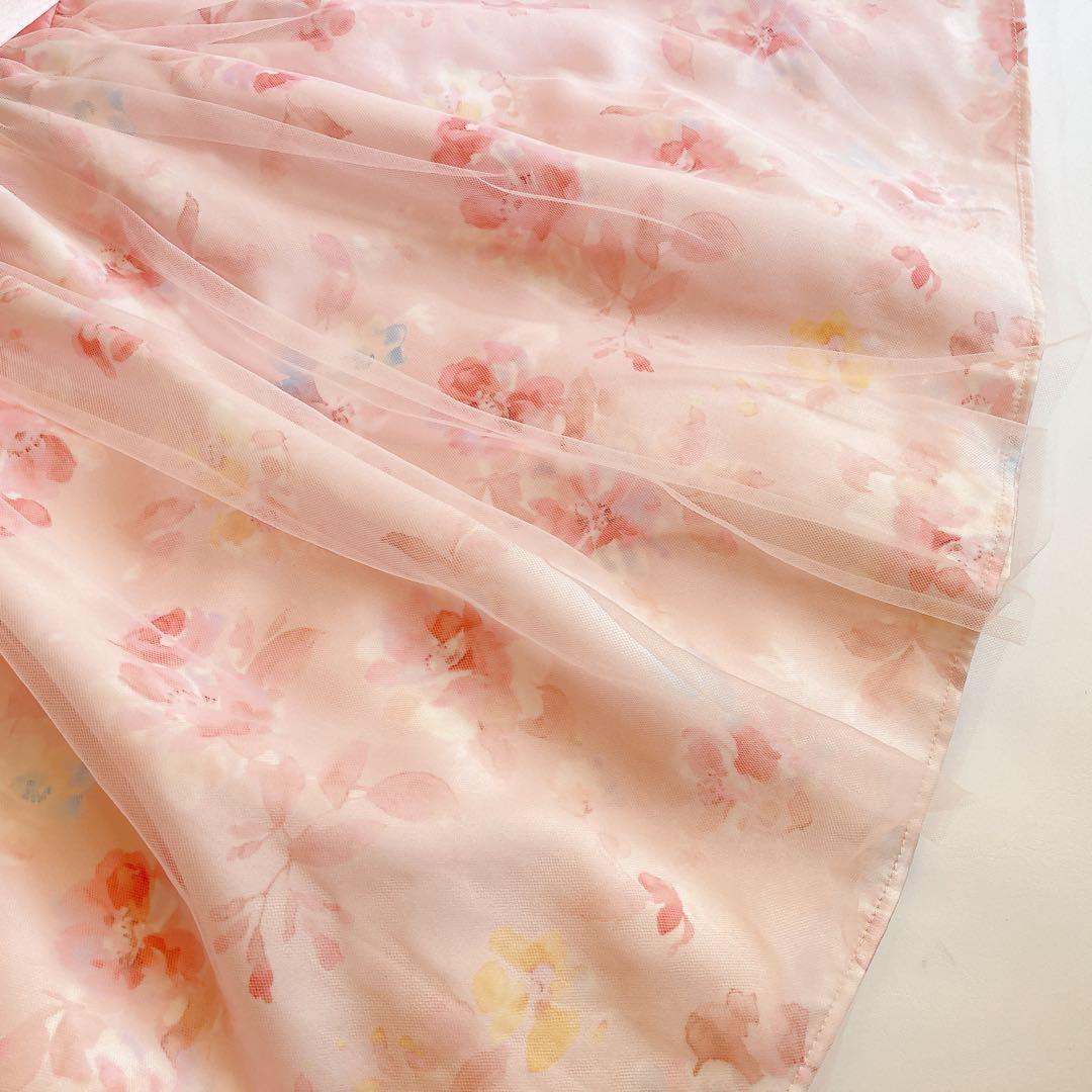 120size セレモニー ピンク×花柄 入学 卒園 発表会 フォーマル 女の子