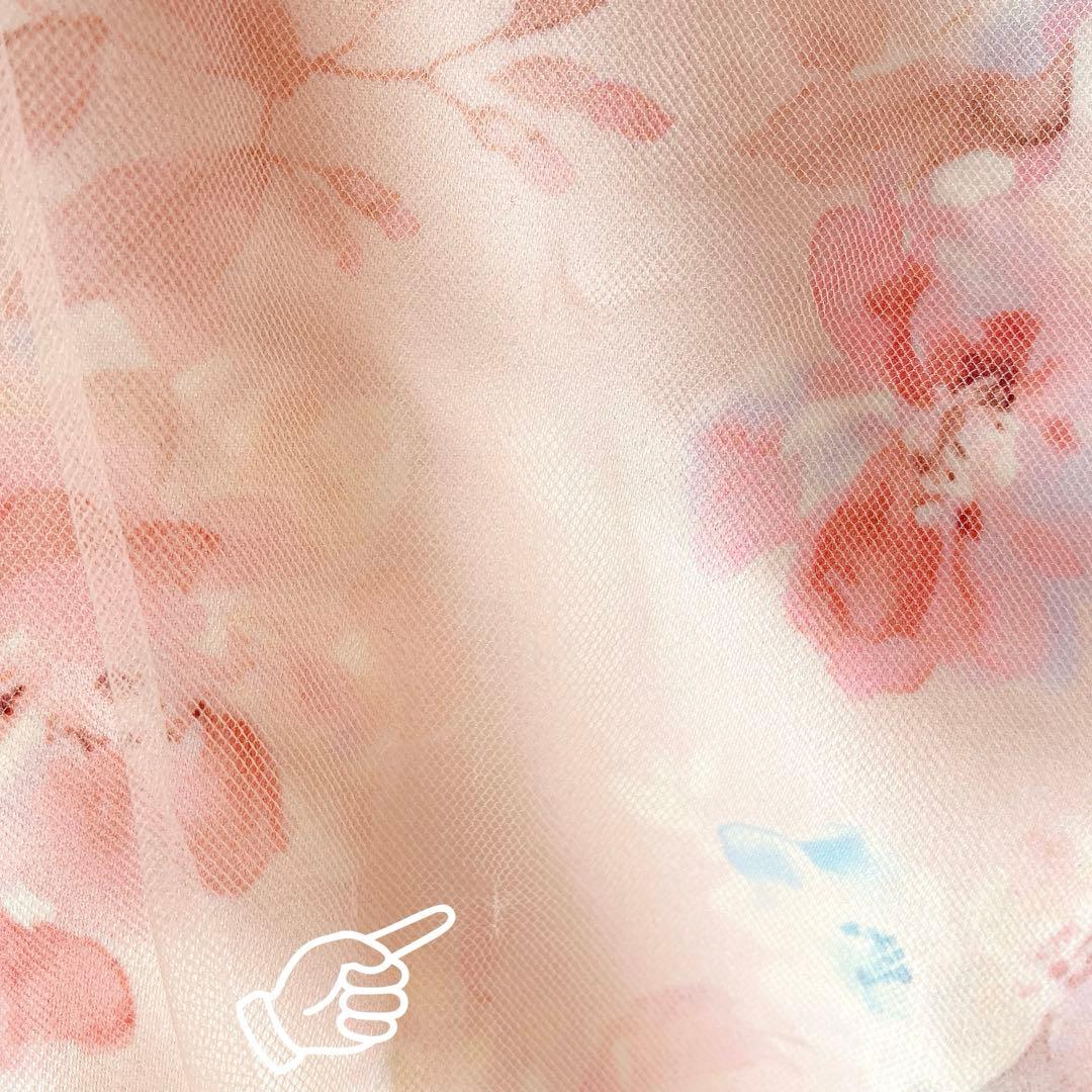 120size セレモニー ピンク×花柄 入学 卒園 発表会 フォーマル 女の子