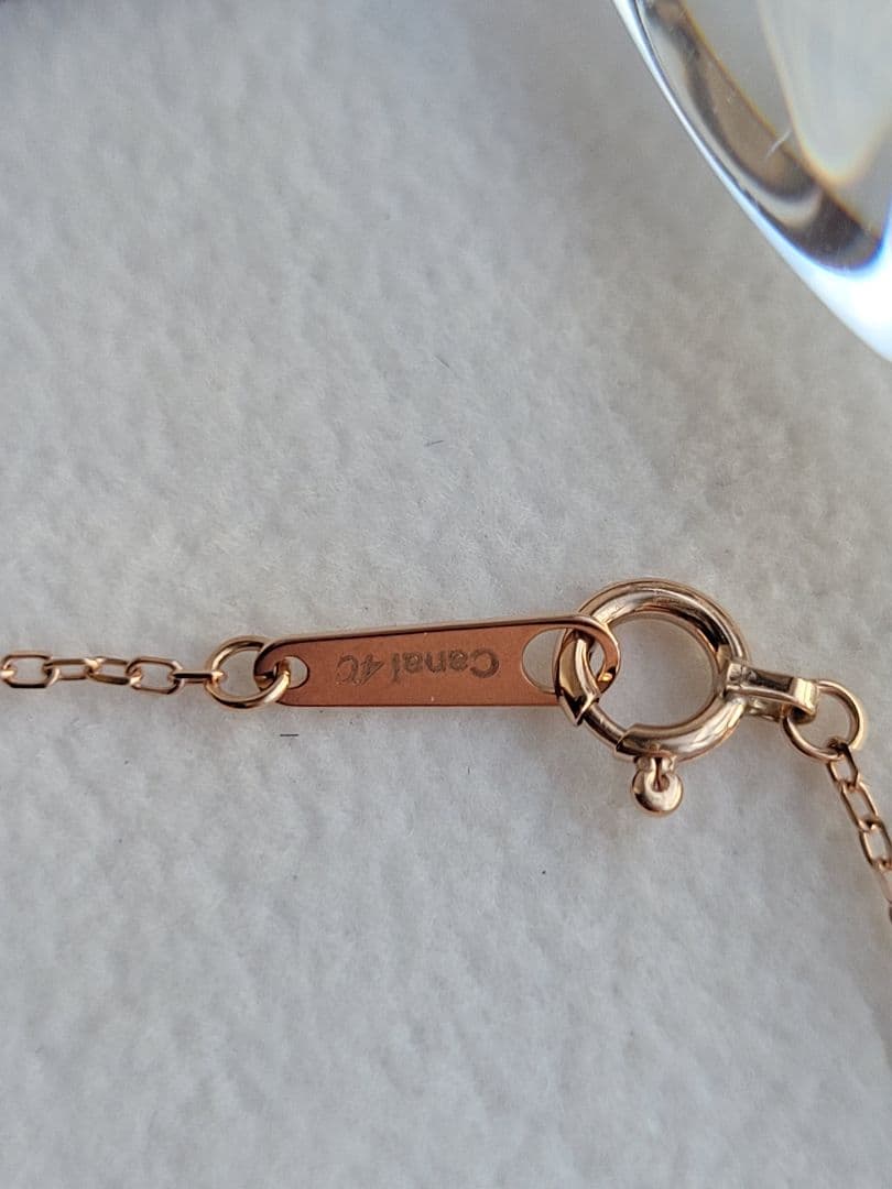 美品★Canal 4℃ K10 PGブレスレット ルビー ジルコニア