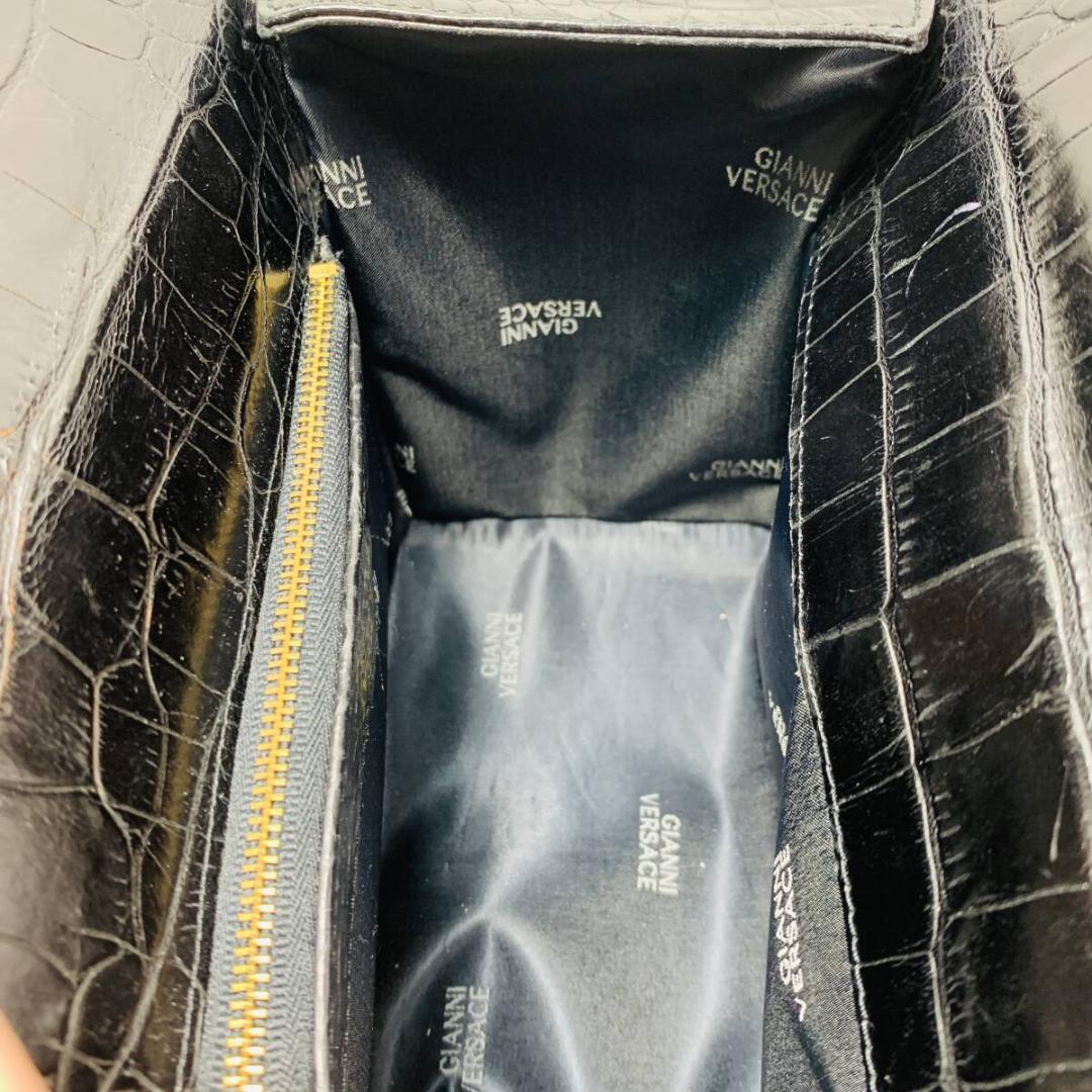 パ*ム様 ジャンニヴェルサーチ ハンドバッグ バニティバッグ サンバースト クロ