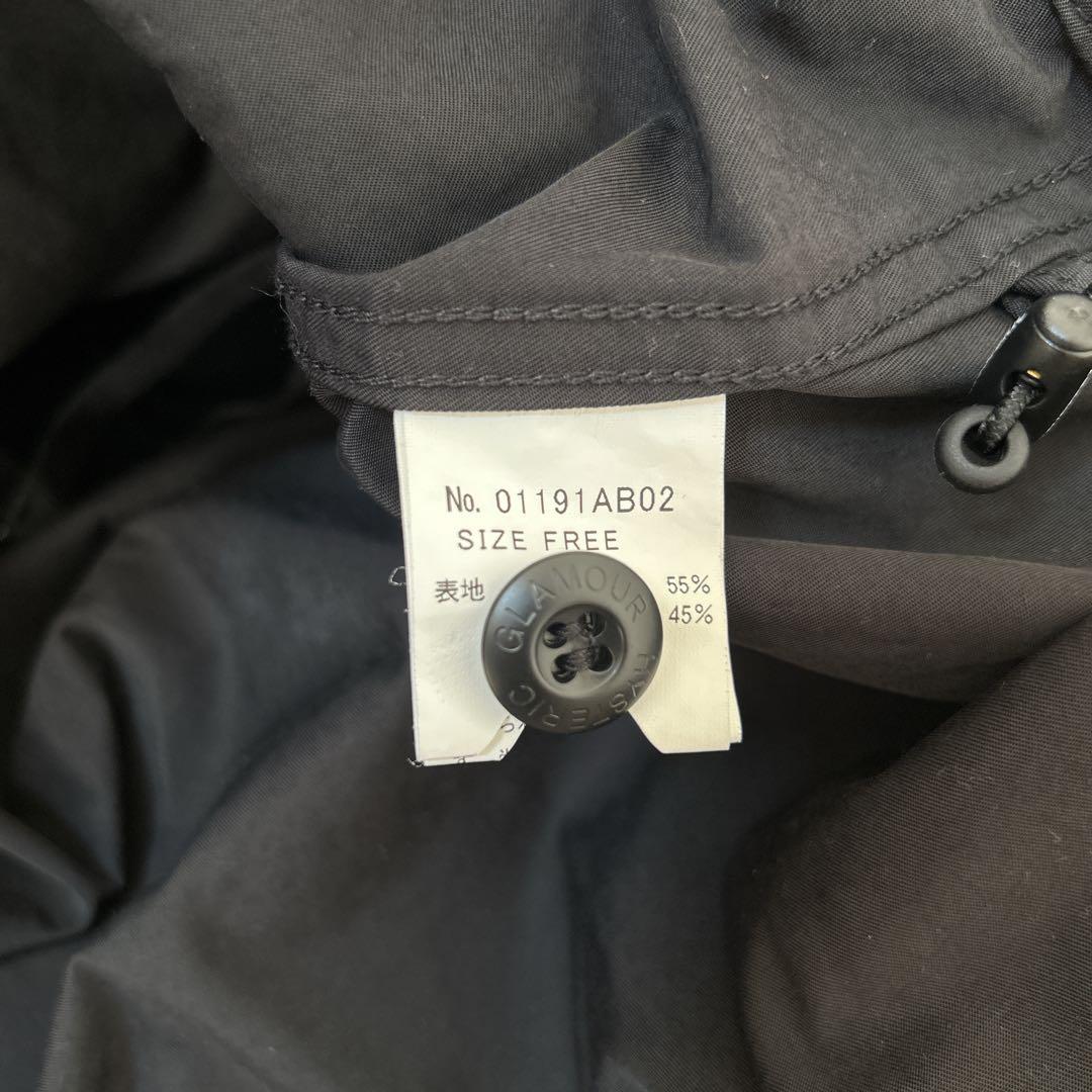 ヒステリックグラマー ギターガール ナイロンジャケット モッズコート フード付き