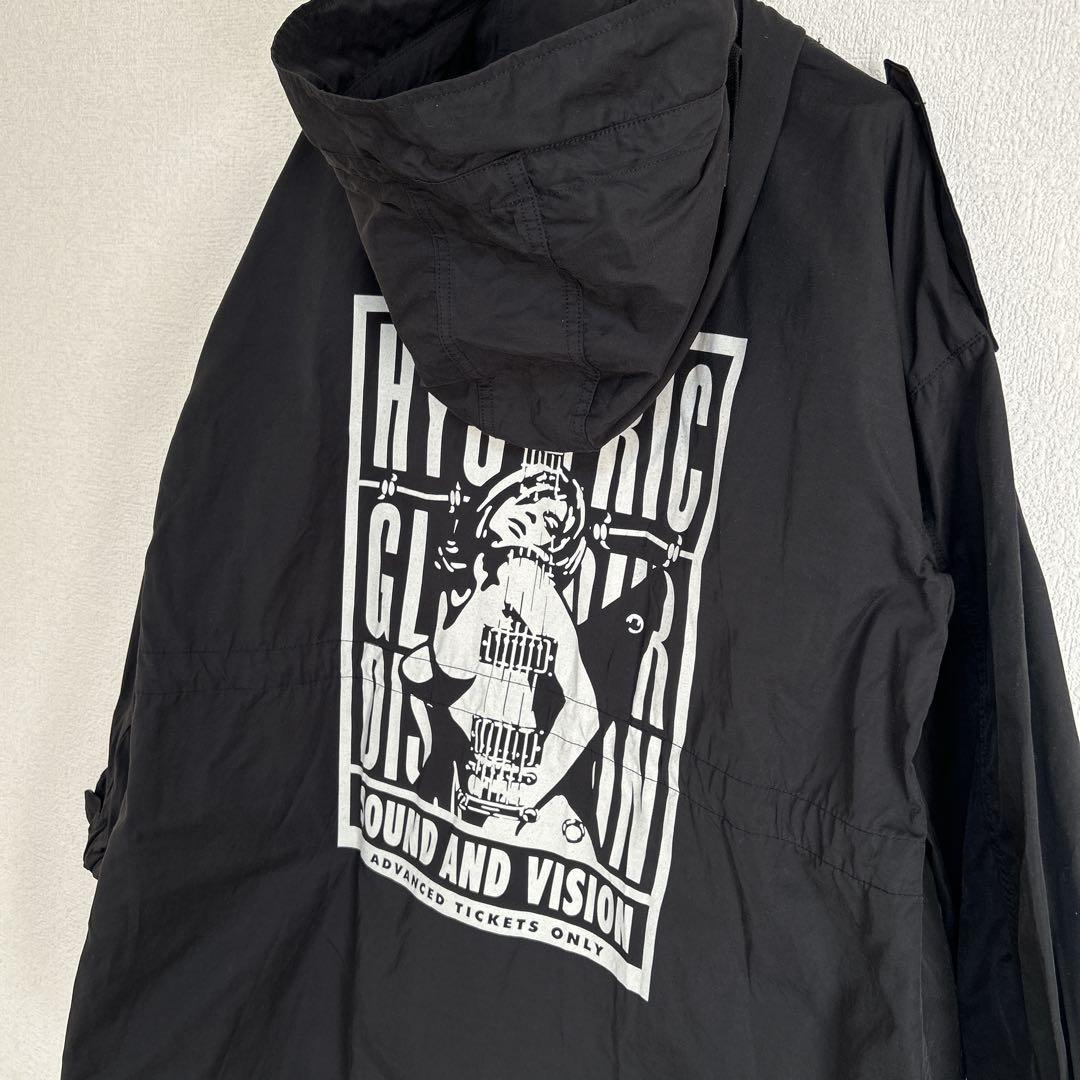 ヒステリックグラマー ギターガール ナイロンジャケット モッズコート フード付き