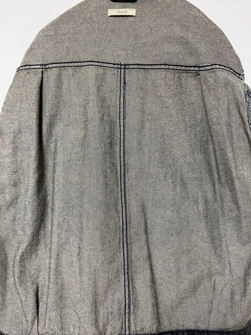 【未使用】shiun FADED DENIM JACKET Sサイズ