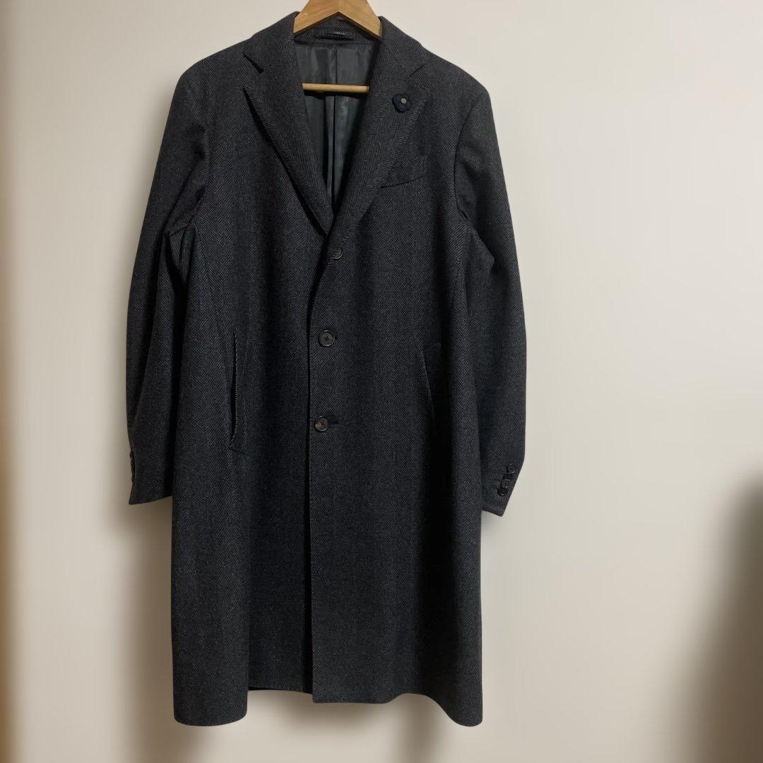 LARDINI ウール　チェスターコート TIME SALE] LARDINI ラルディーニ シルクカシミアウール シングル