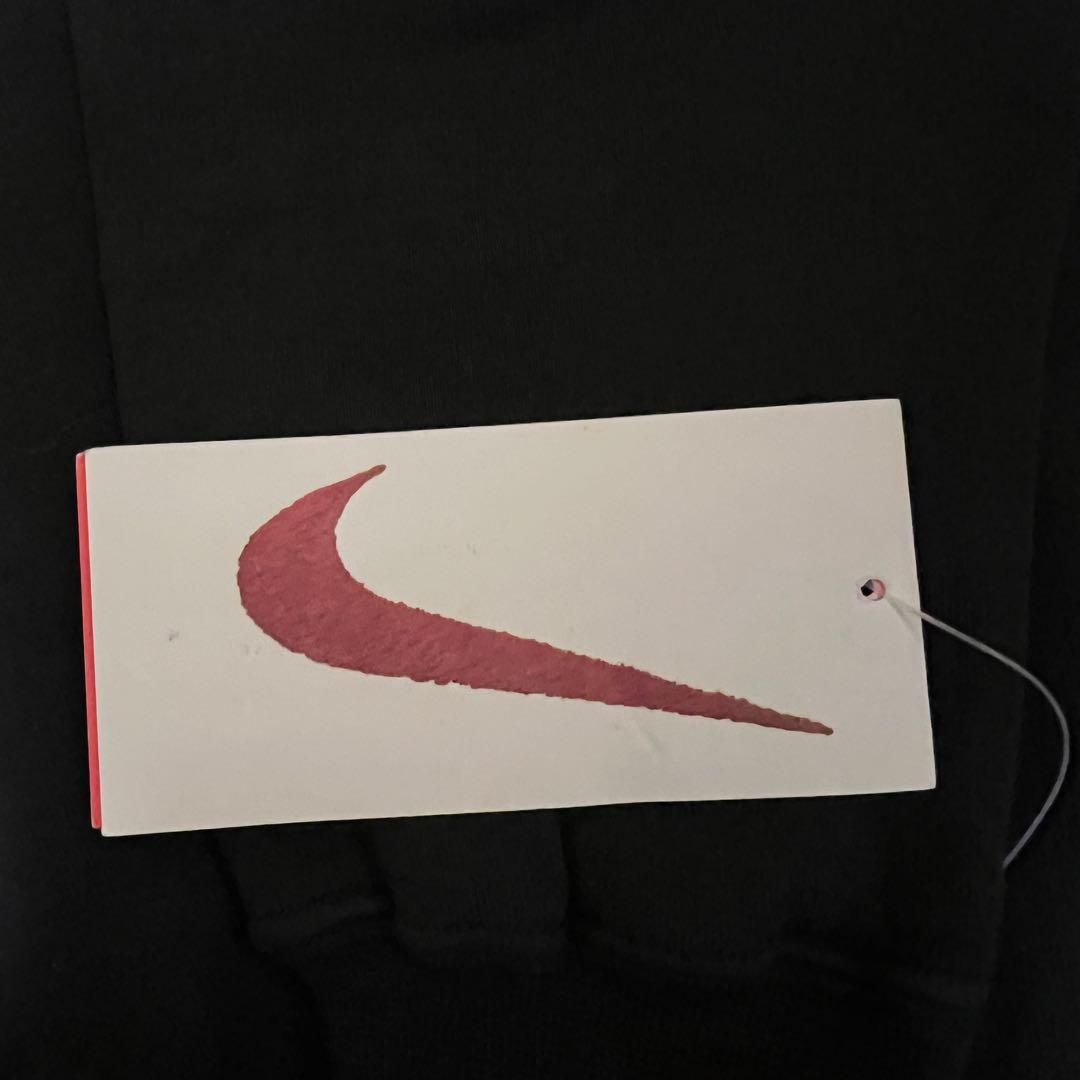 【デッドストック】90sUSA製ナイキワンポイントロゴ刺繍新品タグ付きブラック