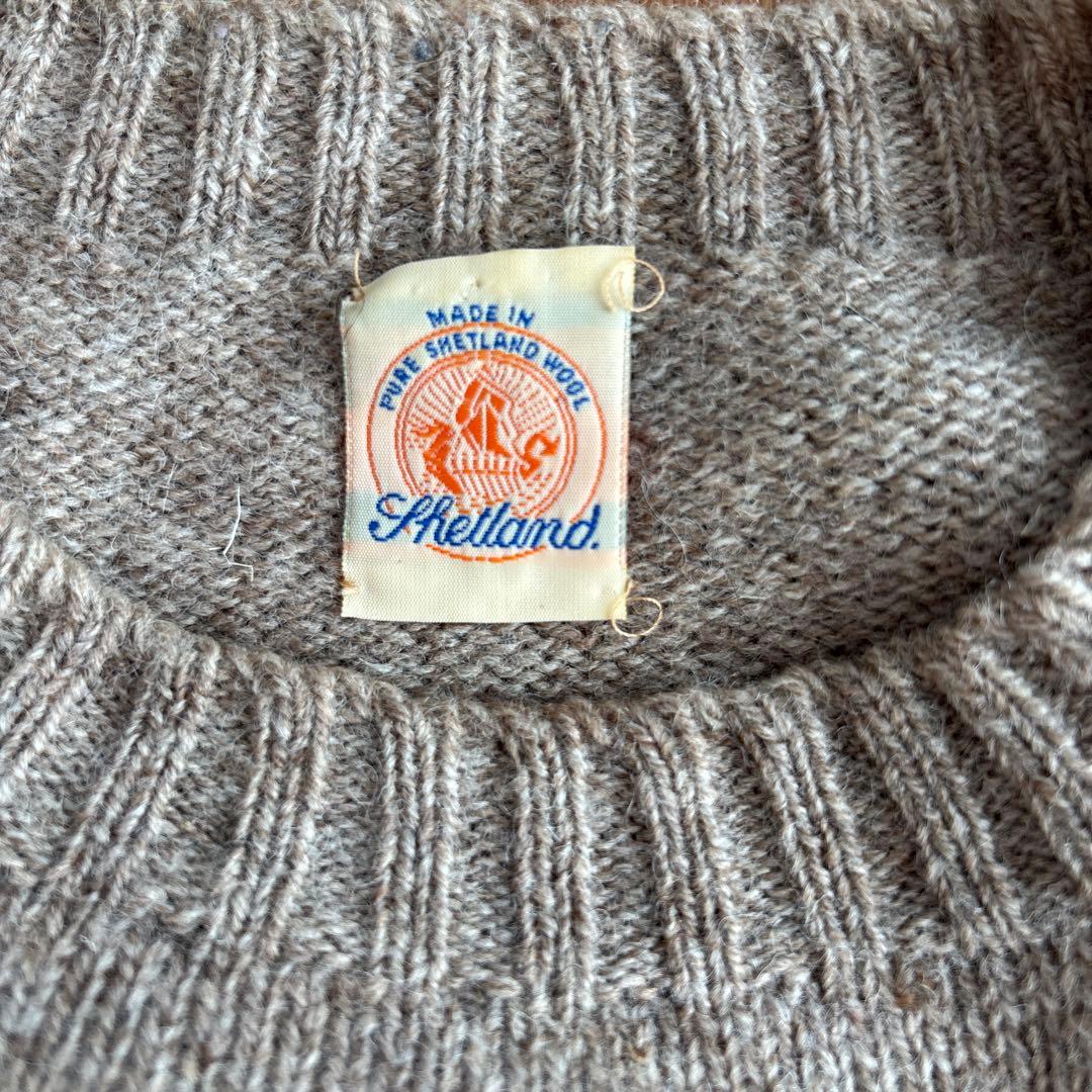 アンダーソンズ　シェトランドウール クルーネックセーター メンズM