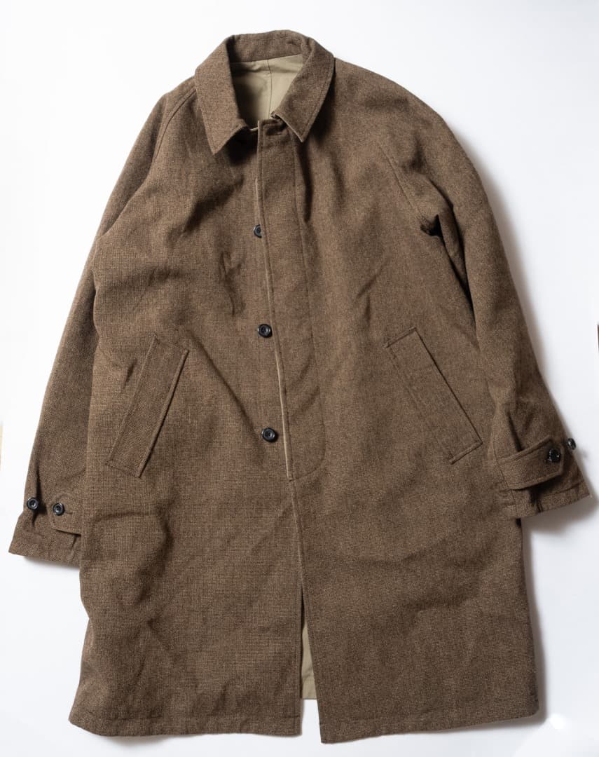 ビームスプラス リバーシブルステンカラーウールコート サイズL 小松