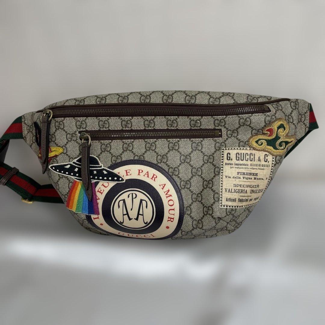 GUCCIクーリエシェリーライン G Gウエストバック【新品】