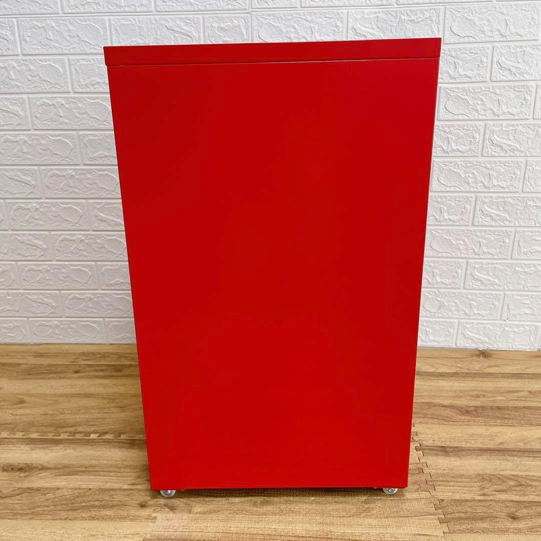 美品】IKEA ヘルメル引き出しユニット キャスター付き レッド
