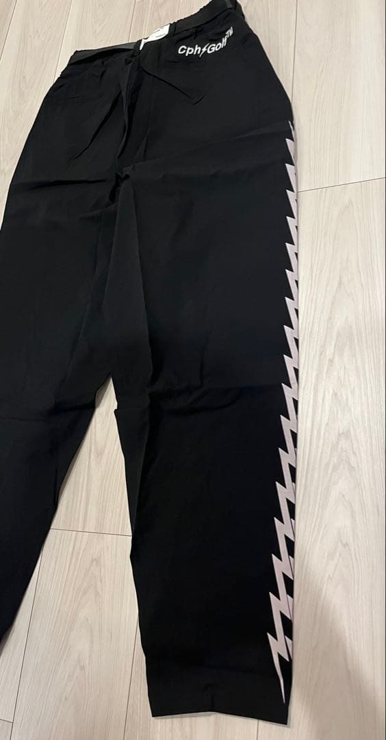 CPH GOLF THUNDER STRIPES パンツ【M】 【BLACK】