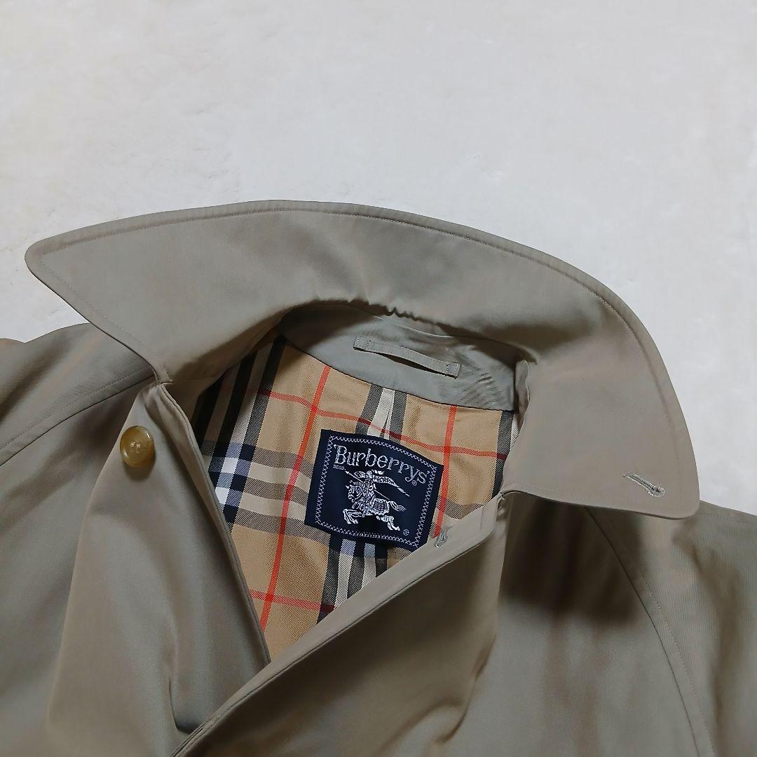 【美品】Burberrys 裏地ノバチェック ギャバジンステンカラーコート