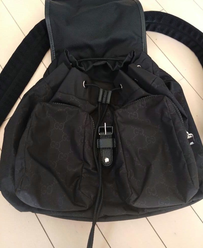 新品未使用⭐️GUCCI ブラック GGパターン リュック バックパック