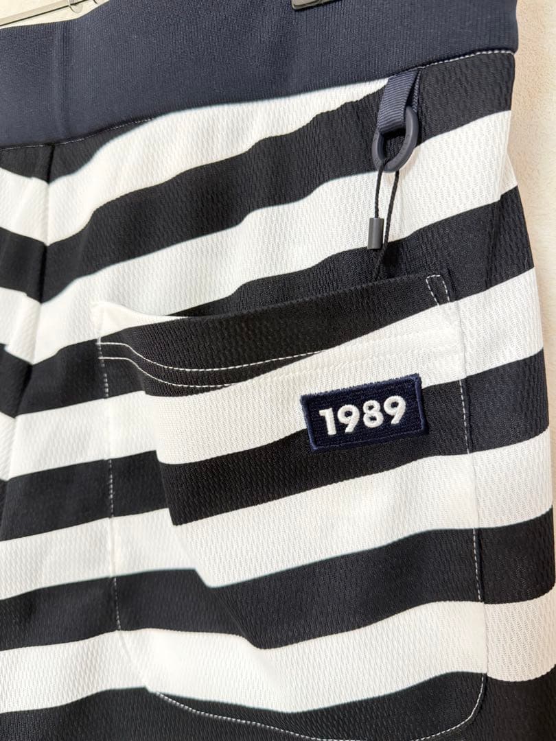 【新品未使用】パーリーゲイツ　ハーフパンツ　軽量 ボーダー　サイズ4（M）