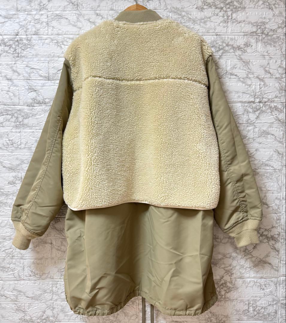 《ドラマ着用》ADAM ET ROPÉ MA-1 ボアロングコート F