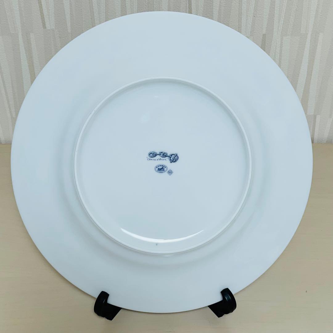 HERMES エルメス シェーヌダンクル 大皿 ディナープレート 27.5cm