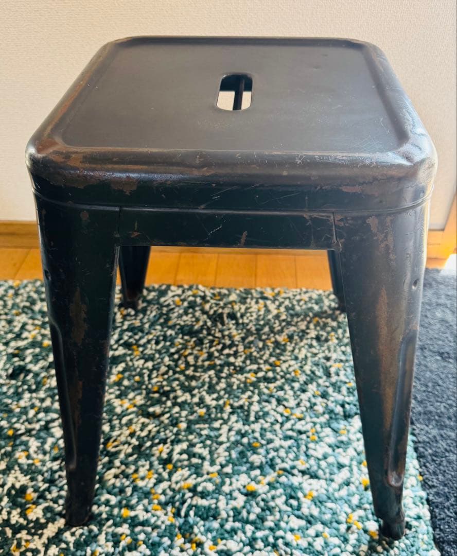 ヴィンテージ　Hスツール　Tolix トリックス　フランス　軍　オリジナル