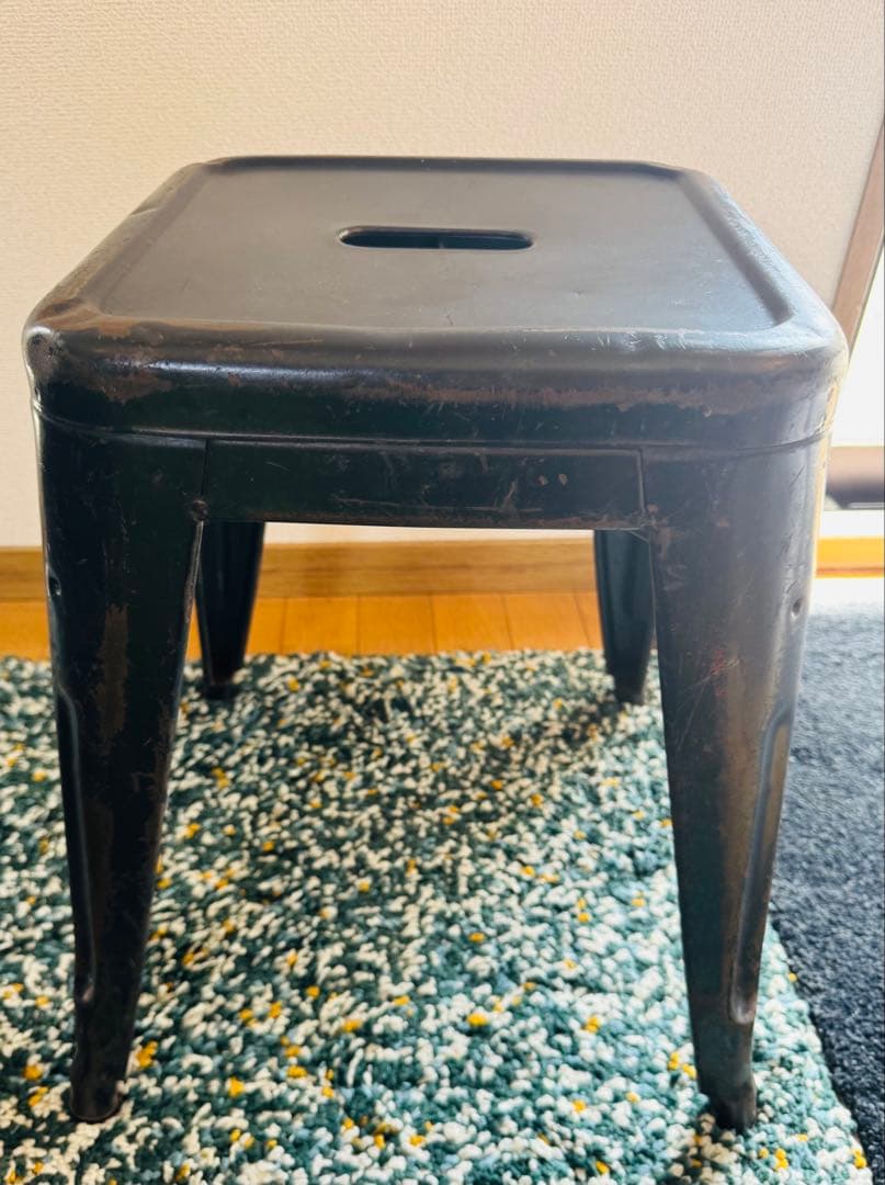 ヴィンテージ　Hスツール　Tolix トリックス　フランス　軍　オリジナル