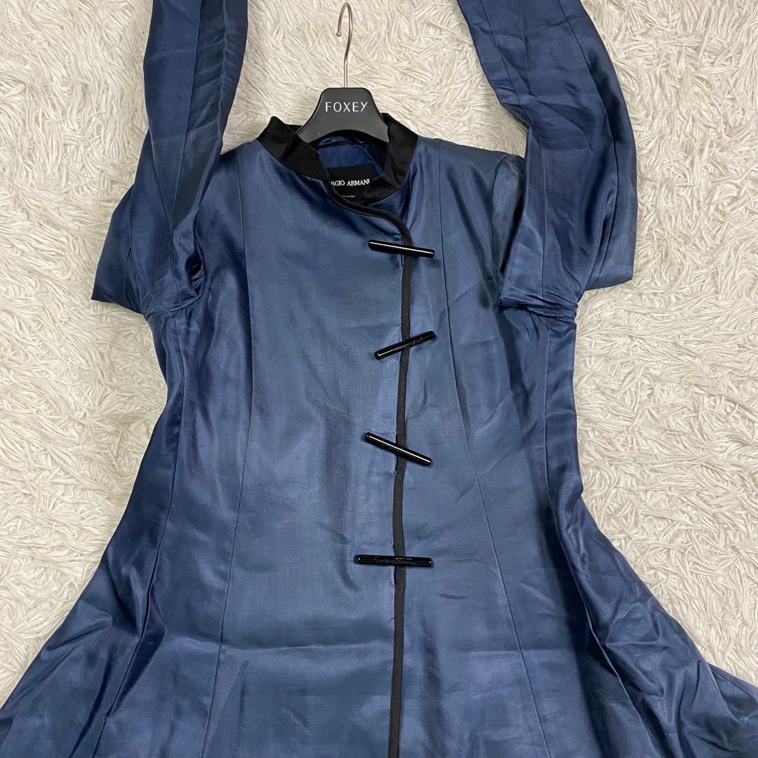希少✨美品 ジョルジオアルマーニ シルク100% チャイナドレスワンピ 2way
