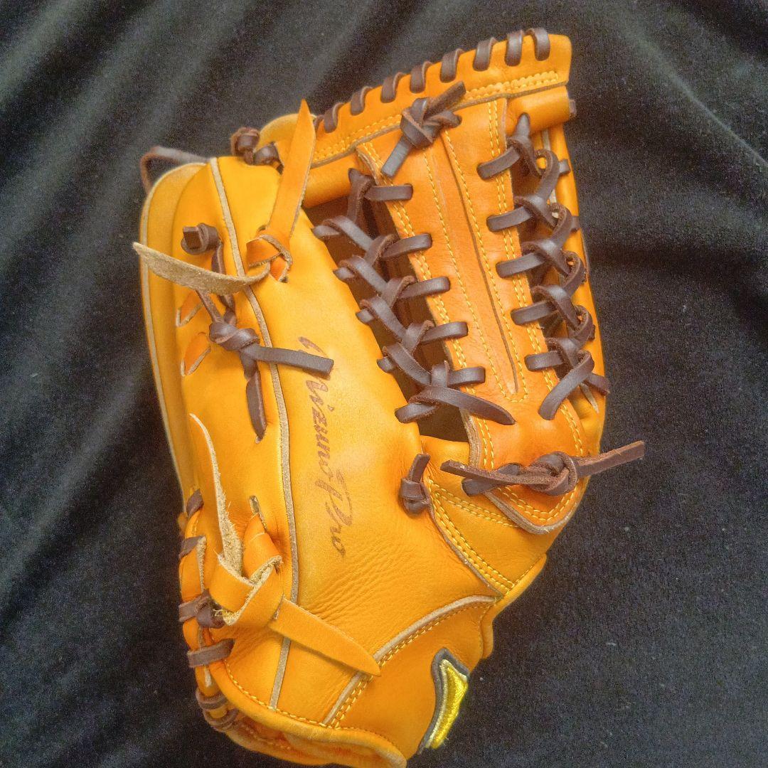 ミズノ　Mizuno 硬式外野　グラブ　キップレザー　型付済み