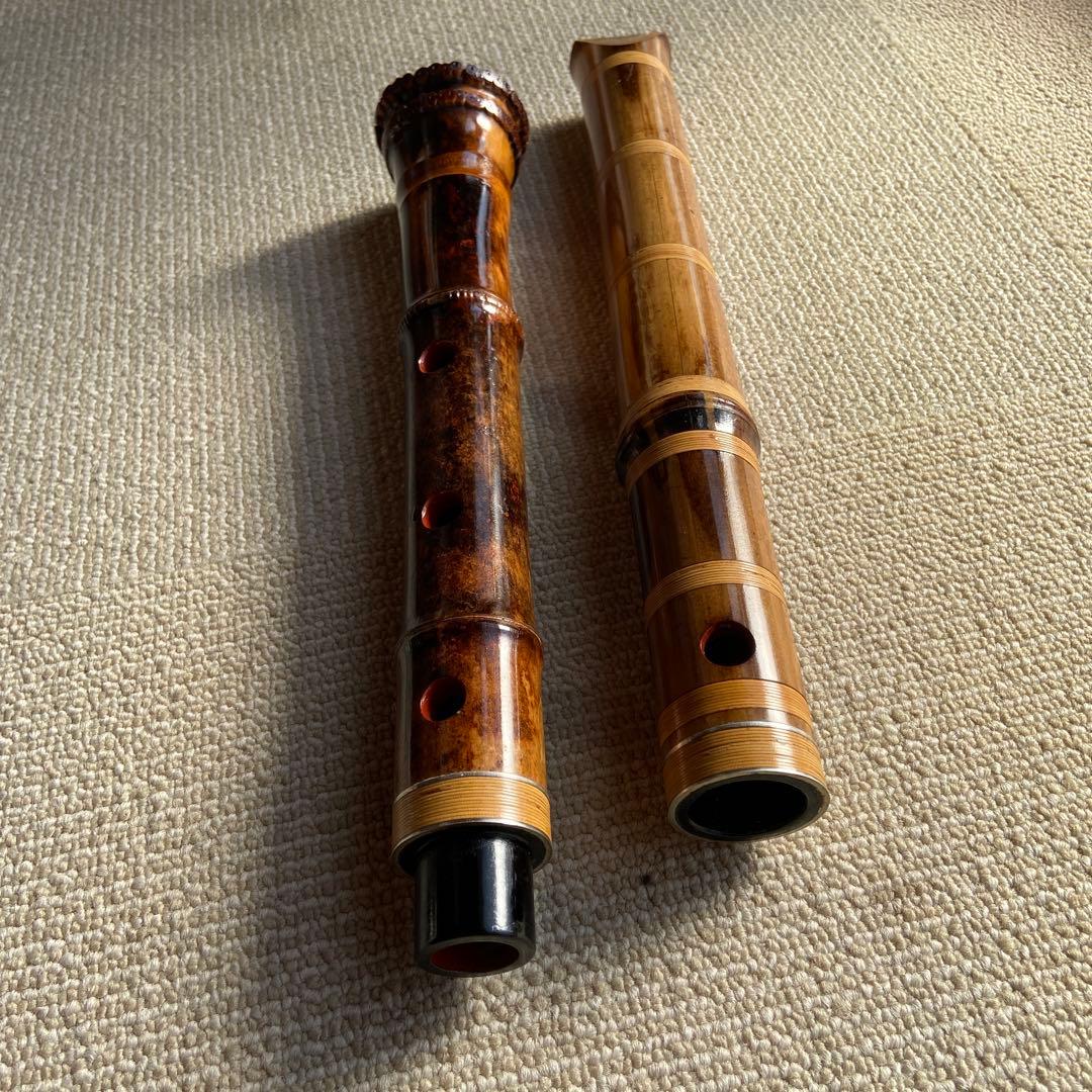 249⭐️尺八眞山銘　一尺九寸管　眞山銘三印