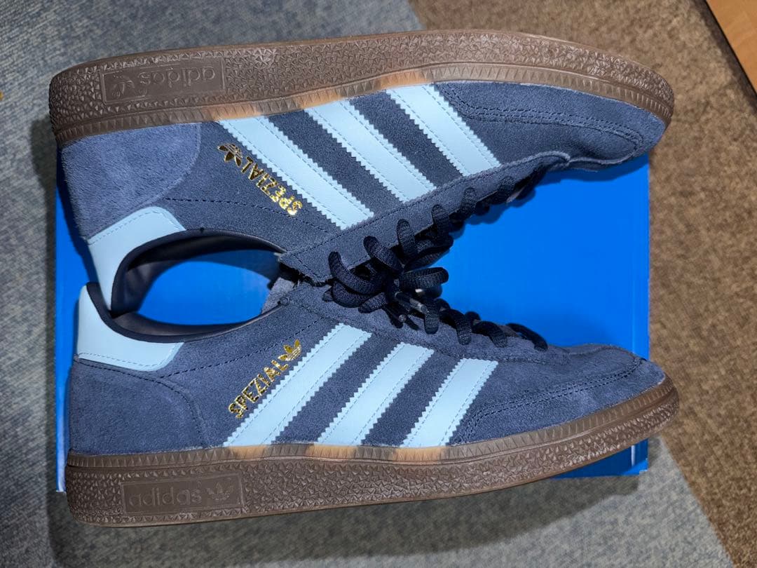 adidas Gazelle ネイビー/ライトブルー スニーカー